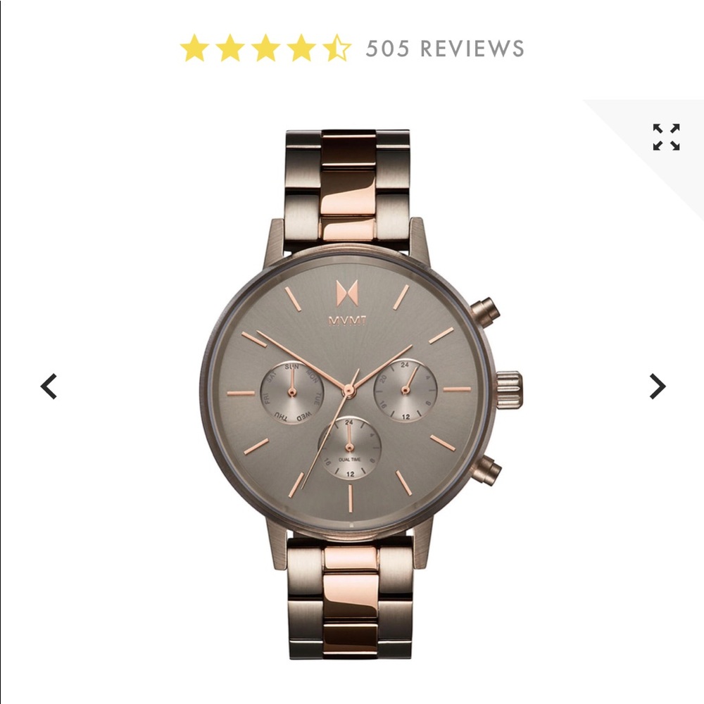 MVMT Rose Gold & Titanium Orion Watch